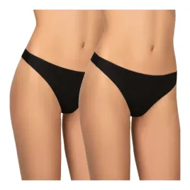 stringi-damskie-bawelniane-2pack-sredni-stan-czarne-bielizna-damska-kleo-m