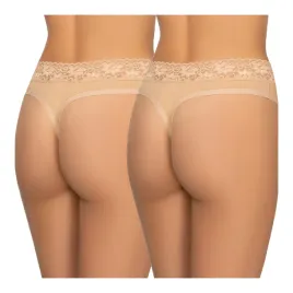 majtki-z-wysokim-stanem-stringi-damskie-bawelniane-2pack-bezowy-kleo-l