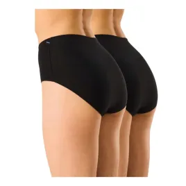 figi-damskie-bambusowe-2pack-zestaw-z-wysokim-stanem-czarne-maxi-key-2xl