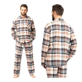 pizama-meska-dwuczesciowa-flanelowa-w-krate-dlugi-rekaw-i-spodnie-key-3xl