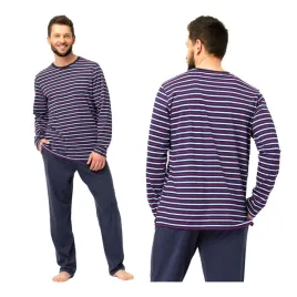 pizama-meska-klasyczna-bawelniana-dlugi-rekaw-i-spodnie-mns-316-key-xl