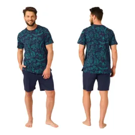 pizama-meska-bawelniana-xxl-krotkie-spodenki-krotki-rekaw-mns-934-key