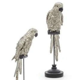 figurka-papuga-na-stojaku-srebrny-ptak-wyjatkowa-dekoracja-36cm