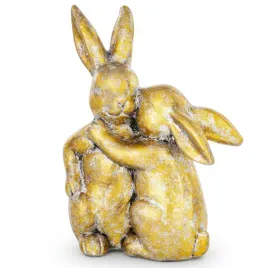 figurka-krolik-para-zajaczkow-zloty-postarzany-dekoracja-wielkanoc