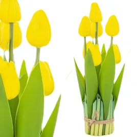 bukiet-sztucznych-kwiatow-zolte-tulipany-28cm-stroik-tulipan-zolty