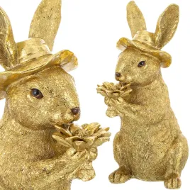 figurka-zajac-krolik-zajaczek-w-kapeluszu-zloty-21-cm-ozdoba-wielkanocna