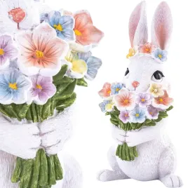 figurka-krolik-bialy-zajaczek-wielkanocny-z-kwiatami-wiosenny-22-cm