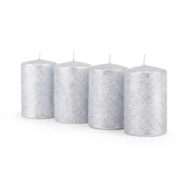 4szt-swieca-walec-4-pack-brokatowa-srebrna-swiece-swiateczne-9x6x6-cm