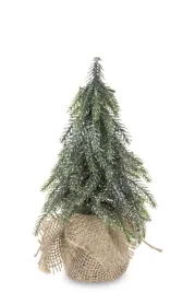 sztucza-choinka-mala-w-jucie-20cm-srebrzysta