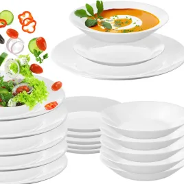 serwis-obiadowy-bialy-szklo-hartowane-6-os-18-szt-zestaw-talerzy