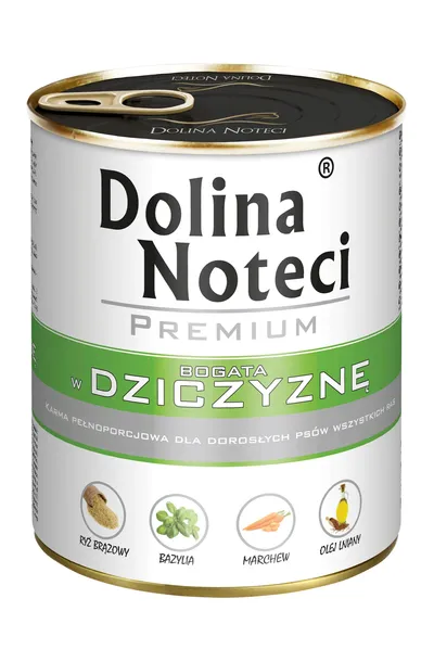 KARMA DLA PSA PREMIUM DOLINA NOTECI DZICZYZNA 800G PUSZKA