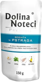 karma-dla-psa-dolina-noteci-premium-pstrag-150g-saszetka
