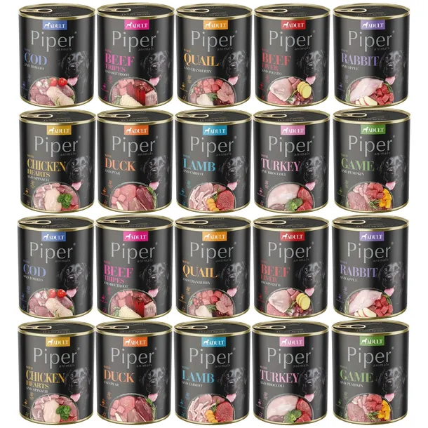 MIX KARMY DLA PSA PIPER 800G 20 SZTUK
