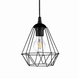 lampa-wiszaca-loft-druciana-diament-black