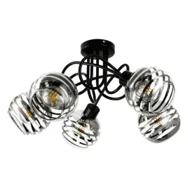 lampa-sufitowa-czarna-szklana-e27-5x60w-milano-ad-ld-6417be27sw-orno
