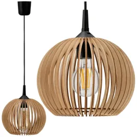 lampa-wiszaca-led-sufitowa-drewniana-1xe27-zaczep-ulatwiajacy-montaz