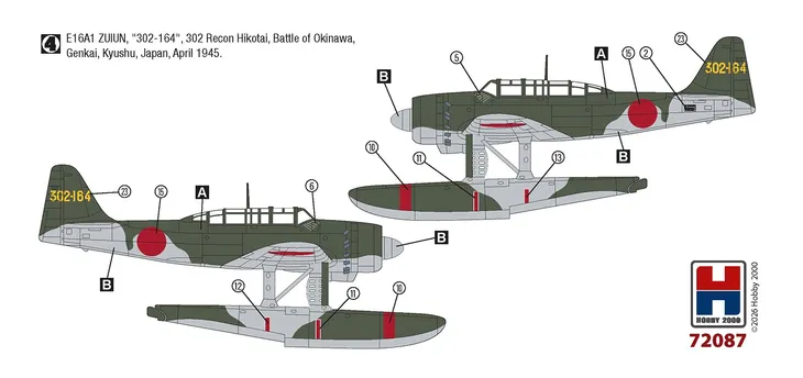 samolot-aichi-e16a1-zuiun-late-model-72087-hobby-2000-stan-nowy