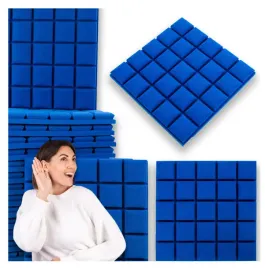 panel-akustyczny-pianka-wygluszajaca-kostka-wypukla-niebieska-16-sztuk-4m2