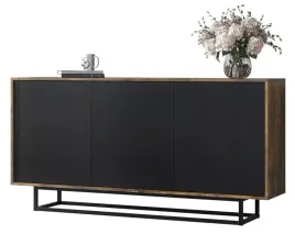 komoda-do-salonu-160-cm-szafka-do-pokoju-loft-industrial-czarny-mat-lft102