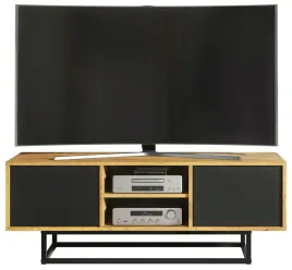 mala-szafka-rtv-do-salonu-120cm-stolik-tv-loft-retro-dab-czarny-mat-lft001a