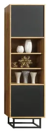 witryna-do-salonu-175-cm-slupek-do-pokoju-loft-retro-dab-czarny-mat-lft103a