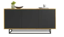 komoda-do-salonu-160-cm-szafka-do-pokoju-loft-retro-dab-czarny-mat-lft102