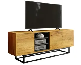 szafka-rtv-do-salonu-150-cm-stolik-tv-loft-retro-dab-czarny-mat-lft003b