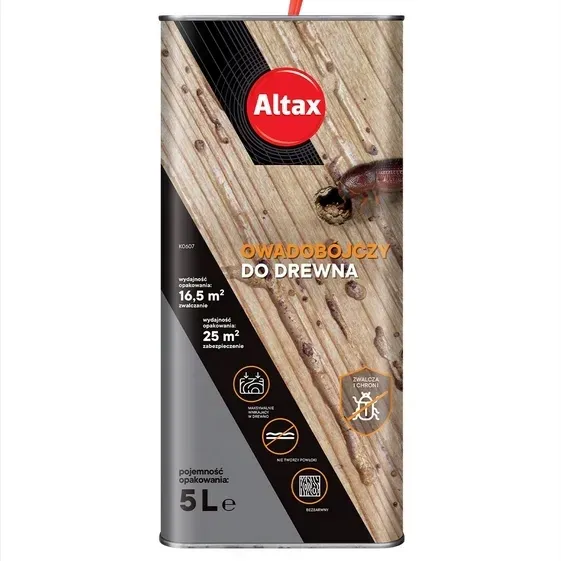 ALTAX HYLOTOX PREPARAT ŚRODEK OWADOBÓJCZY DO DREWNA 5L