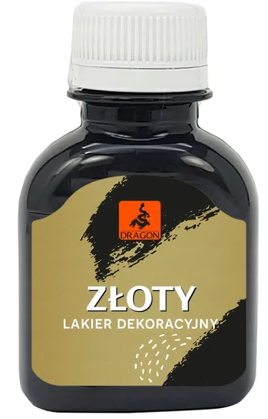 DRAGON Lakier Dekoracyjny ZŁOTOL 80ml ZŁOTY