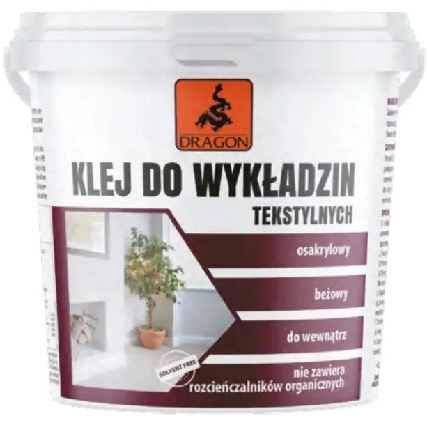 Dragon klej do wykładzin podłogowych - akrylowy 6 kg