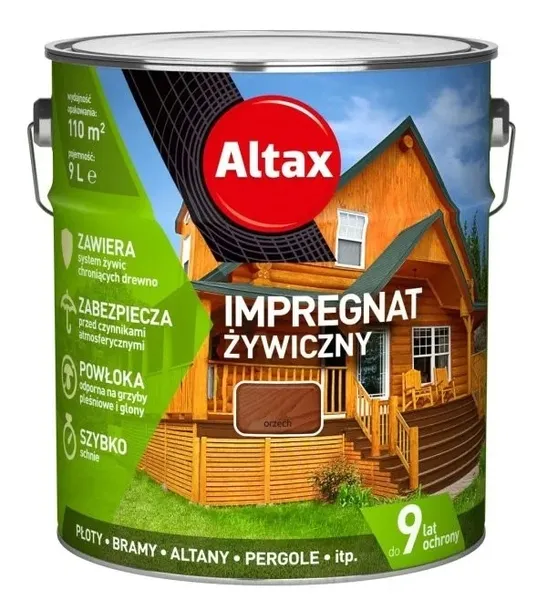 ALTAX Impregnat Żywiczny 9l ORZECH