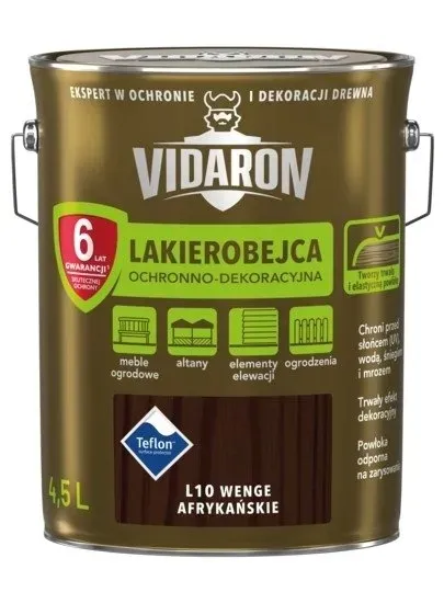 VIDARON Lakierobejca 4,5L WENGE AFRYKAŃSKIE L10