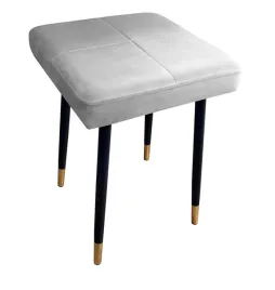 taboret-max-mg39-jasny-szary-podstawa-czarna-zlota