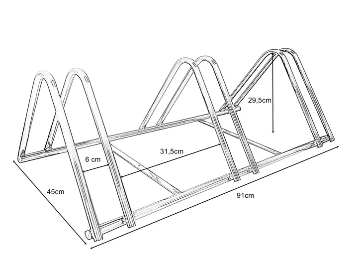 stojak-na-3-rowery-rodzaj-jednopoziomowy