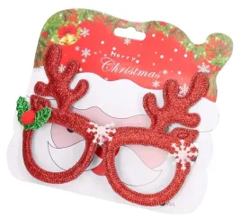 okulary-swiateczne-renifer-brokatowy-smieszne-rogi