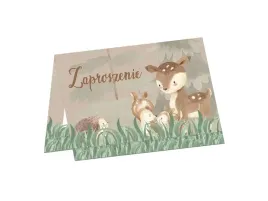 zaproszenie-z-koperta-lesne-zwierzatka-6-szt