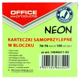 karteczki-samoprzylepne-bloczek-notes-zielony-neon-76x76mm-70gsm-100-szt