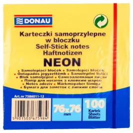 karteczki-samoprzylepne-bloczek-notes-pomaranczowy-neon-76x76mm-100-szt
