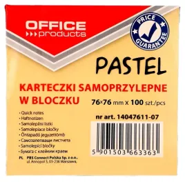 karteczki-samoprzylepne-bloczek-notes-pastelowy-pomaranczowy-76x76mm-100szt