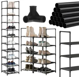 modulowa-czarna-szafka-na-buty-wysoka-10-polek-regulacja-tkaninowych-polek