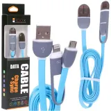 kabel-usb-lightning-micro-usb-niebieski-przewod-2a-1m-libox