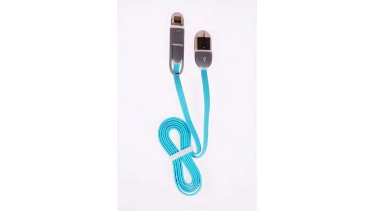 kabel-usb-lightning-micro-usb-niebieski-przewod-2a-1m-libox-stan-nowy-kolor-niebieski