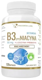 progress-labs-witamina-b3-niacyna-pp-120-kapsulek-l-leucyna-prebiotyk