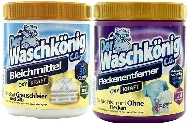 Der WaschkOnig wybielacz w proszku 750 g odplamiacz w proszku 750 g ZESTAW