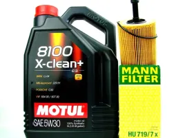 motul-8100-x-clean-5w30-5l-mann-filter-hu719-7x