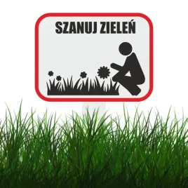 tabliczka-tablica-szanuj-zielen-30x20cm
