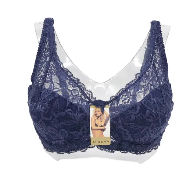 Biustonosz miękki koronkowy 90D stanik plus size klasyczny FORLADY
