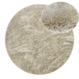dywan-pluszowy-miekki-puszysty-bezowy-kolo-softi-plusz-80cm