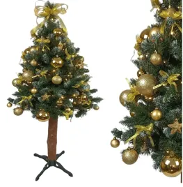 choinka-na-pniu-160cm-diamentowa-zlota-z-dekoracjami-100led-jak-zywa