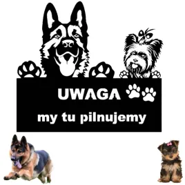 tabliczka-uwaga-pies-metalowa-owczarek-niemiecki-york-my-tu-pilnujmey